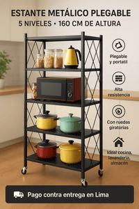 ESTANTE METALICO PLEGABLE 160 CM PREMIUM