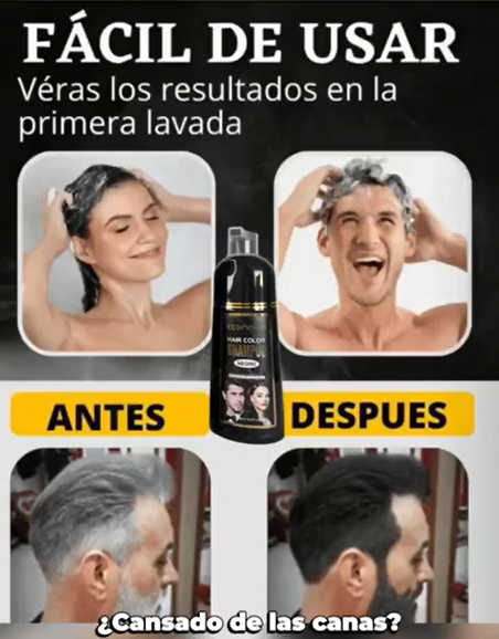 NUEVO SHAMPOO TINTE ANTICANAS ECORINCIA